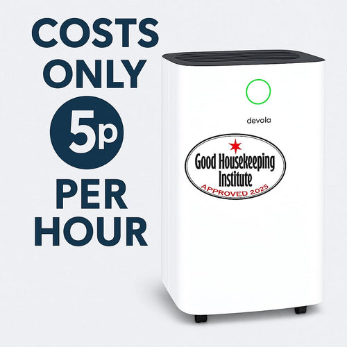 12L Low Energy Dehumidifier with Laundry Drying Mode & Continuous Drainage