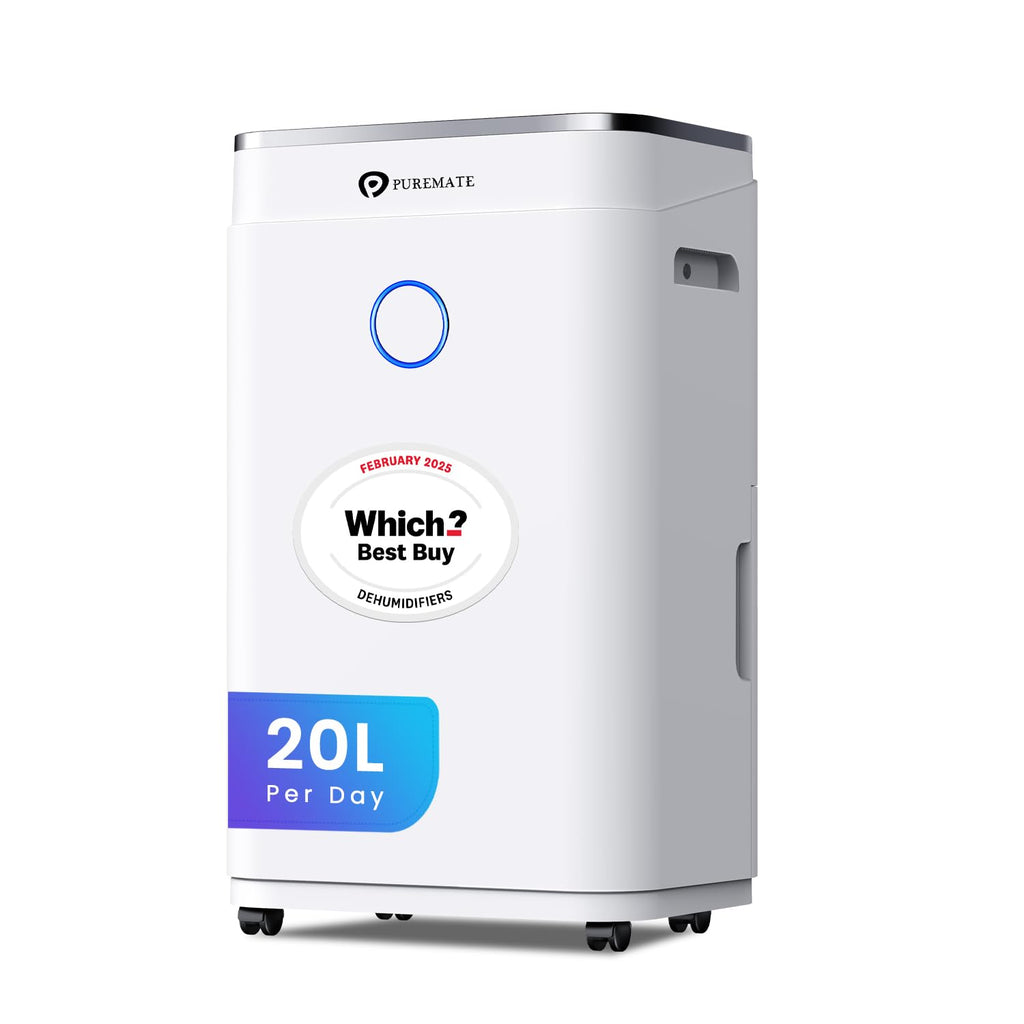 20L Portable Dehumidifier with Digital Display, Laundry Drying & Continuous Drainage