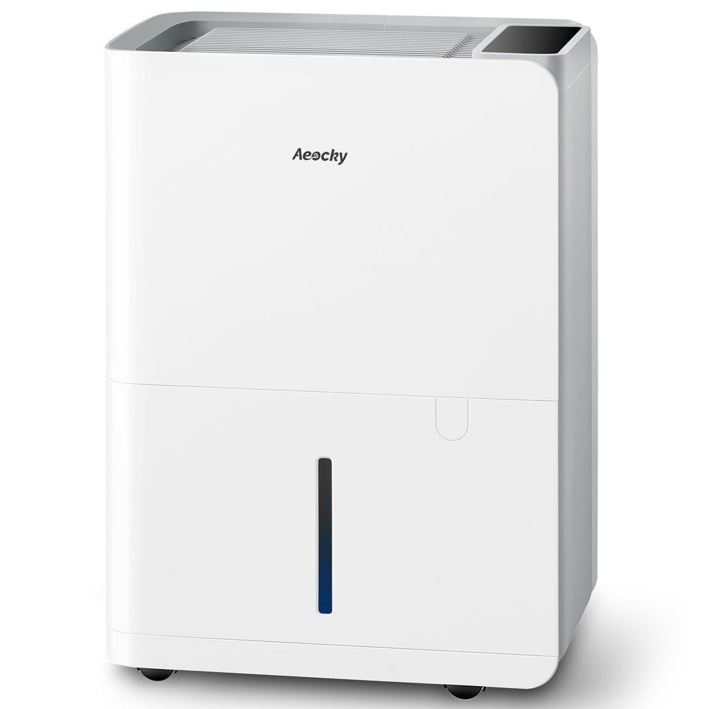 25L Smart Compressor Dehumidifier for Home with Drain Hose & Quiet Operation White