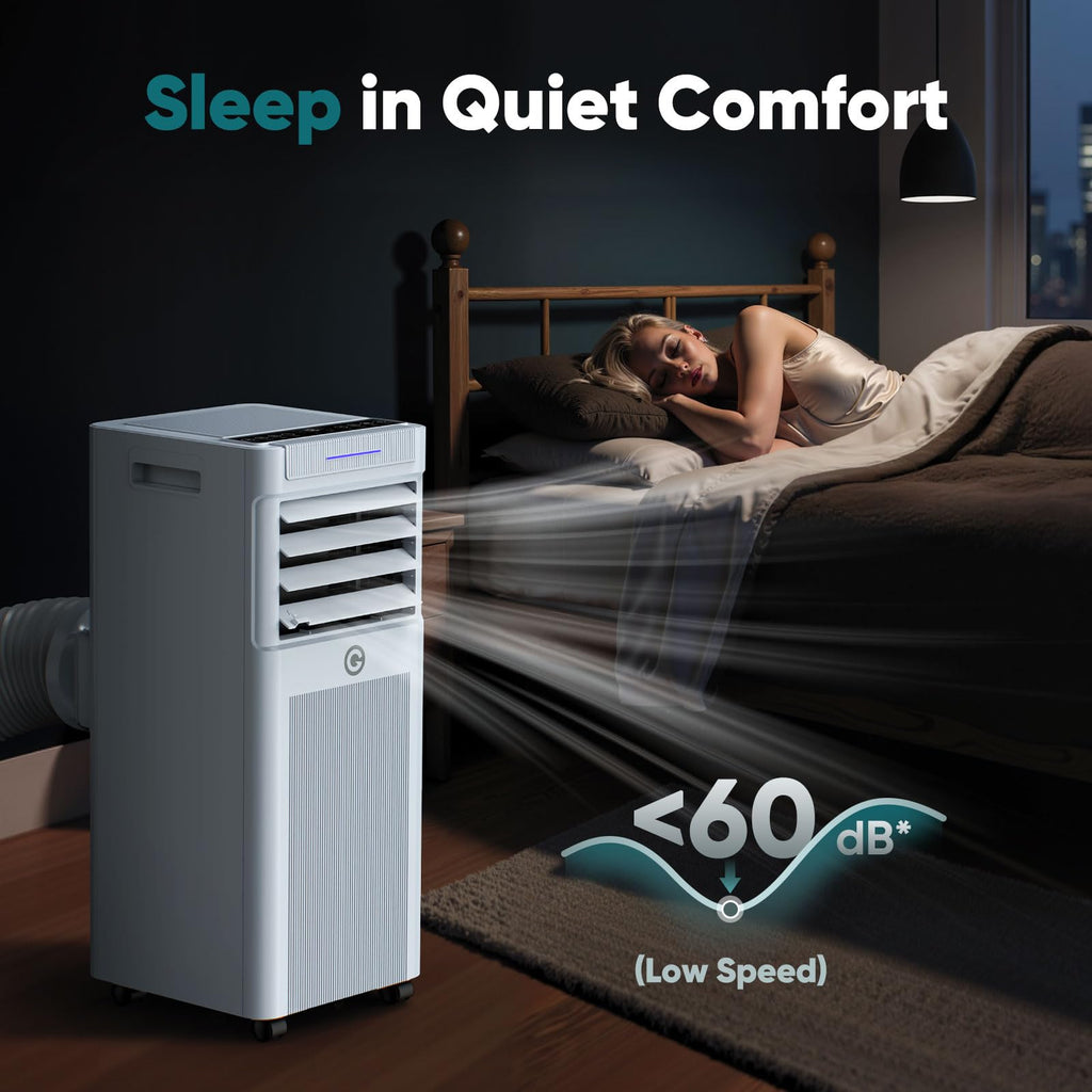 9000 BTU Portable Air Conditioner with Cooling, Fan & Dehumidifier Function