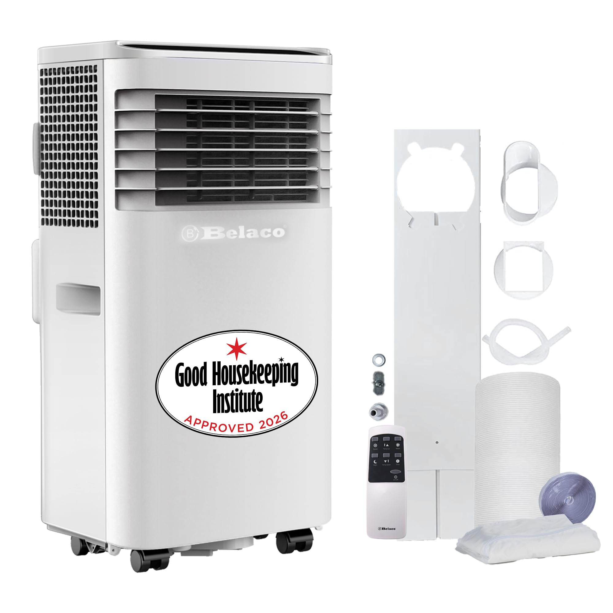 9000 BTU Portable Air Conditioner with Fan, Dehumidifier & Timer Function