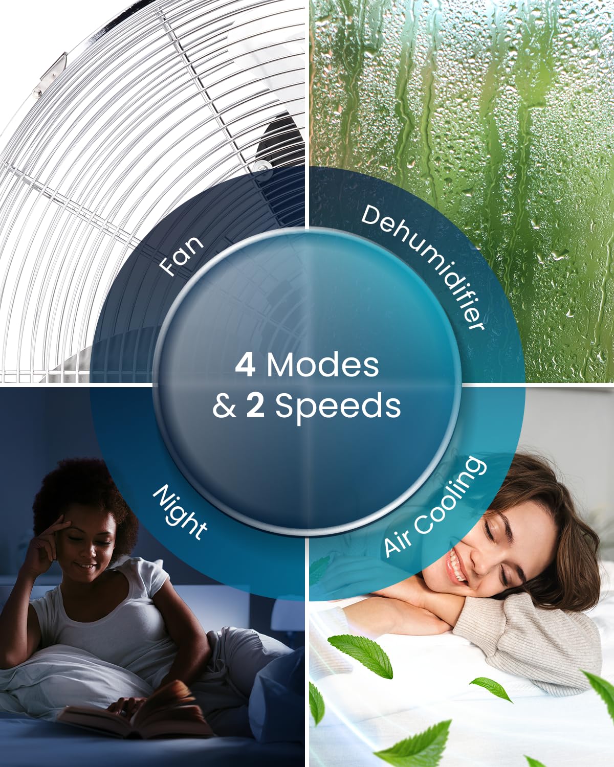9000 BTU Smart Portable Air Conditioner with WiFi, Dehumidifier & Sleep Mode