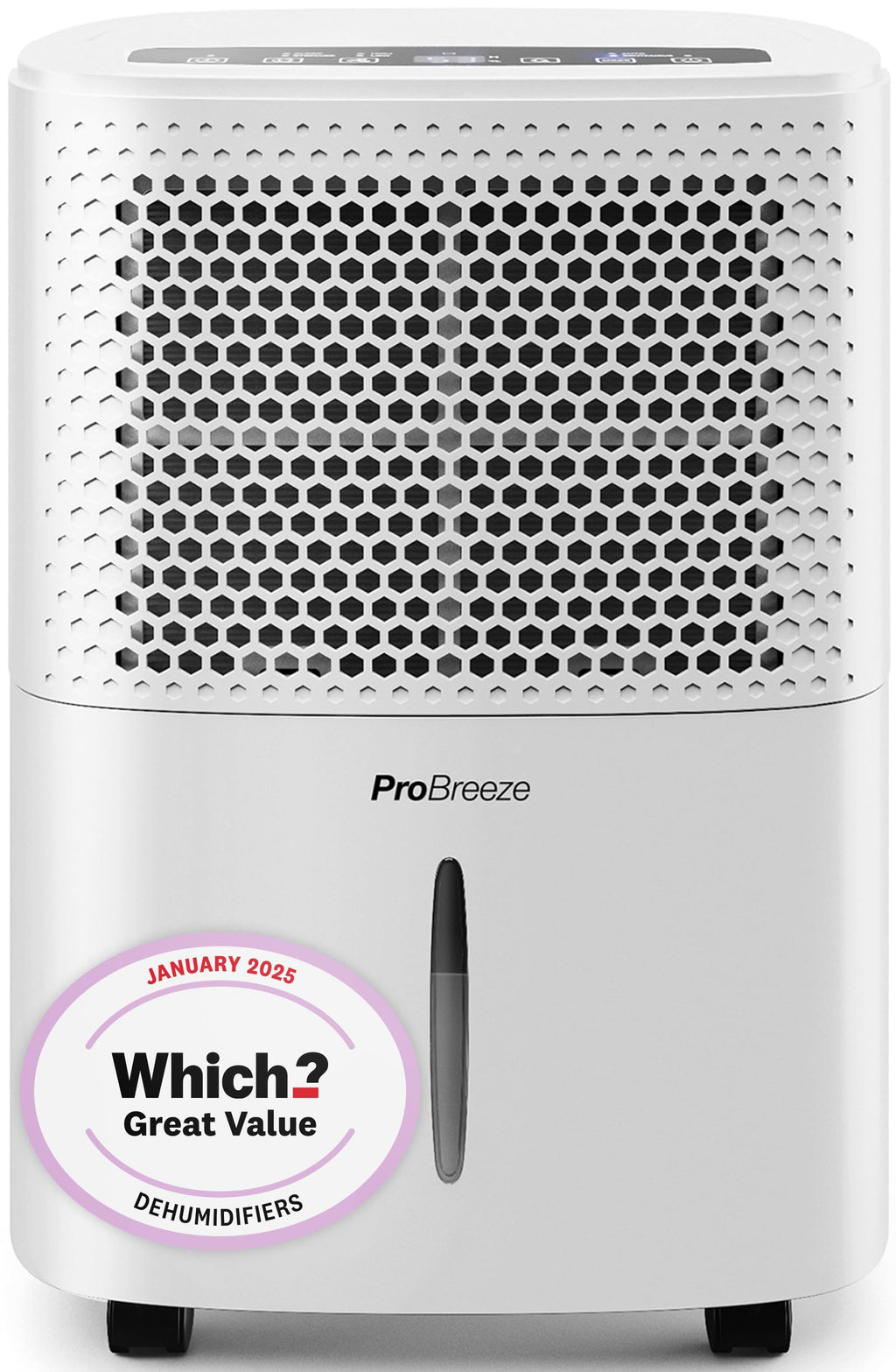 12L Compact Dehumidifier with Humidity Sensor, Sleep Mode & Laundry Drying